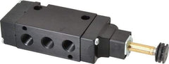 Parker - 1/4" NPT Port, Single Solenoid, 2 Position Valveless Coil, Aluminum Solenoid Valve - Normally Open Through Ports 1 & 2, 145 Max PSI, Buna-N Seal - Exact Tool & Supply