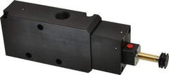 Parker - 1/2" NPT Port, Single Solenoid, 3 Way, Valveless Coil, Aluminum Solenoid Valve - Normally Closed, 145 Max PSI, Buna-N Seal - Exact Tool & Supply