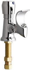 Chicago Faucets - Drinking Fountain - Push Button Operated Bubbler, Brass - Exact Tool & Supply
