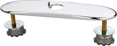 Chicago Faucets - Faucet Replacement 8" Cover Plate - Polished Chrome, Use with HyTronic IR Faucets - Exact Tool & Supply