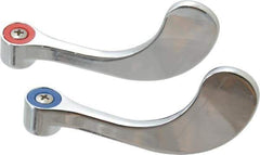 Chicago Faucets - Faucet Replacement Wristblade Handles - Chrome, Use with All Chicago Faucet Manual Faucets - Exact Tool & Supply