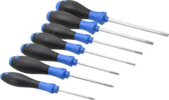 Wiha - 7 Piece, Torx Plus Standard Slotted Screwdriver Set - Comes in Box - Exact Tool & Supply
