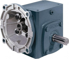 Boston Gear - 1-3/4 Centerline Distance, 30:1, 58 RPM Output, 0.65 Input Horsepower, 573 Lbs. Max Torque, Speed Reducer - Part No. F718-30-B5-J, Single Shaft Right, 5/8" Bore, 3.81" High, 56C NEMA - Exact Tool & Supply