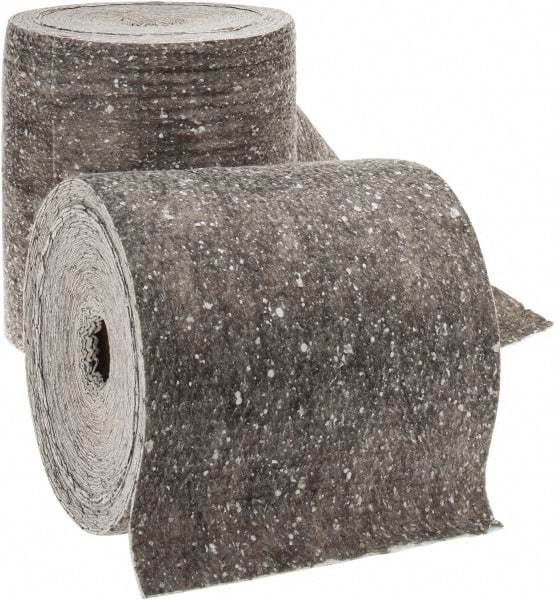 PRO-SAFE - 42 Gal Capacity per Package, Universal Roll - 150' Long x 14" Wide, Gray, Polypropylene - Exact Tool & Supply