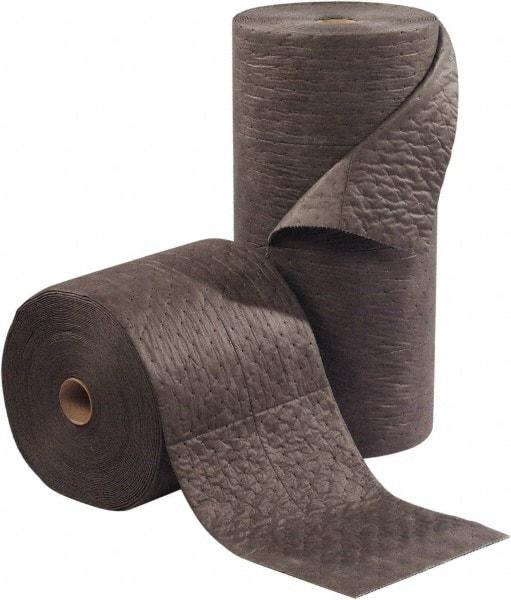 PRO-SAFE - 42 Gal Capacity per Package, Universal Roll - 150' Long x 28" Wide, Gray, Polypropylene - Exact Tool & Supply