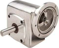 Boston Gear - 1-3/4 Centerline Distance, 30:1, 58 RPM Output, 0.65 Input Horsepower, 573 Lbs. Max Torque, Speed Reducer - Part No. SSF71830KB5GS, Single Shaft Left, 5/8" Bore, 3.81" High, 56C NEMA - Exact Tool & Supply