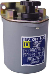 Square D - 250 VDC, 600 VAC Input Volt, Reversing, Drum Switch - CSA, RoHS Compliant, UL Listed - Exact Tool & Supply