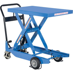 Vestil - Lifting Tables; Type: Scissor Cart ; Lift Style: Scissor ; Style: Foot Pump ; Load Capacity (Lb.): 1000.000 ; Minimum Height (Inch): 13-1/8 ; Lift Height (Inch): 36-3/8 - Exact Tool & Supply