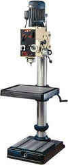 Jet - 10" Swing, Geared Head Drill & Tap Press - 12 Speed, 2 hp, Three Phase - Exact Tool & Supply