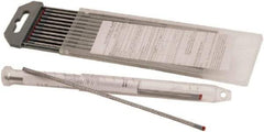 Welding Material - EWG Tungsten Electrode - 1/16" Diam x 7" Long - Exact Tool & Supply