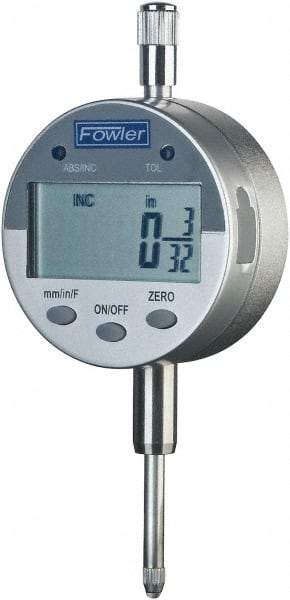 Fowler - 0 to 25mm Range, 0.0005" Graduation, Electronic Drop Indicator - Accurate to 0.001", Inch & Metric System - Exact Tool & Supply