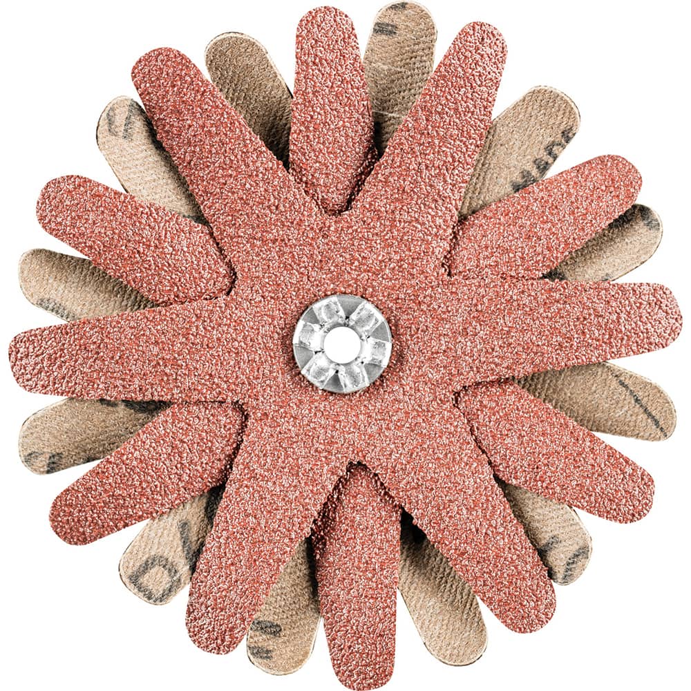PFERD - Sanding Stars; Abrasive Type: Coated ; Abrasive Material: Aluminum Oxide ; Star Diameter (Inch): 3-1/8 ; Grit: 60 ; Grade: Coarse ; Connector Type: Arbor - Exact Tool & Supply