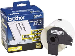 Brother - 3.91" Wide x 2-13/32" Long, White Paper Shipping Label - For Label Maker - Exact Tool & Supply