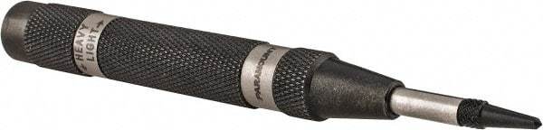 Paramount - 1/2" Automatic Center Punch - 5" OAL, Steel - Exact Tool & Supply
