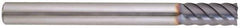 Niagara Cutter - 1/4", 5/8" LOC, 1/4" Shank Diam, 3" OAL, 6 Flute, Solid Carbide Square End Mill - Single End, AlTiN Finish, Spiral Flute, 45° Helix, Centercutting, Right Hand Cut, Right Hand Flute, Series MZ645 - Exact Tool & Supply
