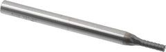Niagara Cutter - 1/8", 3/8" LOC, 1/4" Shank Diam, 3" OAL, 6 Flute, Solid Carbide Square End Mill - Single End, AlTiN Finish, Spiral Flute, 45° Helix, Centercutting, Right Hand Cut, Right Hand Flute, Series MZ645 - Exact Tool & Supply