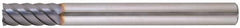 Niagara Cutter - 3/16", 6 Flute, Single End, Solid Carbide, 0.02" Corner Radius End Mill - 3" OAL, 45° Helix, Right Hand Flute, 1/2" LOC, Right Hand Cut - Exact Tool & Supply