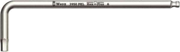 Wera - 5mm Hex, Long Arm, Hex Key - 154mm OAL, Metric System of Measurement - Exact Tool & Supply