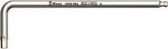 Wera - 5mm Hex, Long Arm, Hex Key - 154mm OAL, Metric System of Measurement - Exact Tool & Supply