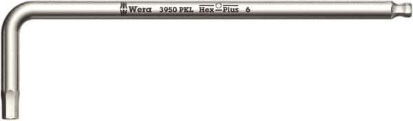 Wera - 10mm Hex, Long Arm, Hex Key - 224mm OAL, Metric System of Measurement - Exact Tool & Supply