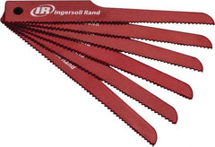 Ingersoll-Rand - 4" Long x 1/2" Thick, Bi-Metal Reciprocating Saw Blade - Scroll Profile, 10 to 14 TPI, Toothed Edge - Exact Tool & Supply