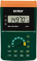 Extech - Digital LCD Display, 600 Megohm Electrical Insulation Resistance Tester & Megohmmeter - Powered by 11.1V Battery & Rechargeable Li-Polymer Battery - Exact Tool & Supply