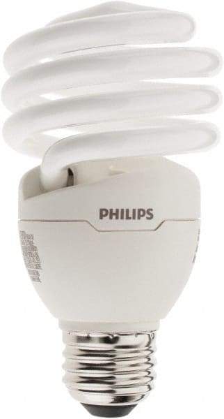 Philips - 23 Watt Fluorescent Residential/Office Medium Screw Lamp - 2,700°K Color Temp, 1,600 Lumens, 120 Volts, EL/mDT, 10,000 hr Avg Life - Exact Tool & Supply