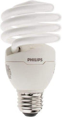 Philips - 23 Watt Fluorescent Residential/Office Medium Screw Lamp - 2,700°K Color Temp, 1,600 Lumens, 120 Volts, EL/mDT, 10,000 hr Avg Life - Exact Tool & Supply