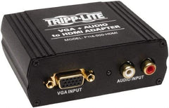 Tripp-Lite - Converter Adapter - HDMI Male Connector, Black, Use with Cabling and Video Applications - Exact Tool & Supply
