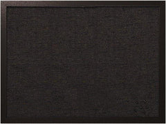 MasterVision - 17.72" Wide x 23.62" High Cork Bulletin Board - Fabric, Black - Exact Tool & Supply