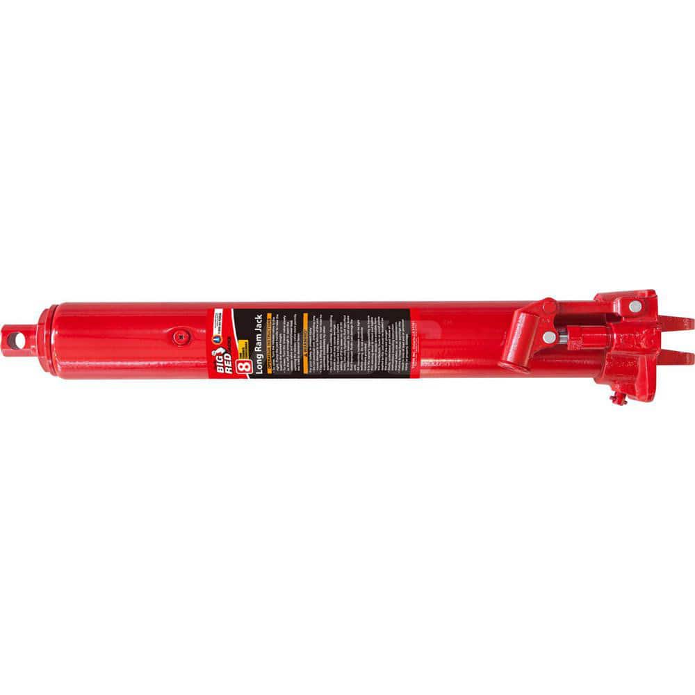 Big Red - Manual Bottle, Screw, Ratchet & Hydraulic Jacks; Type: Hydraulic Long Ram Jack ; Load Capacity (Ton): 8 (Inch); Minimum Height (Inch): 24-7/16 ; Minimum Height (Decimal Inch): 24.4375 ; Maximum Height (Decimal Inch): 44.1250 ; Maximum Height (I - Exact Tool & Supply
