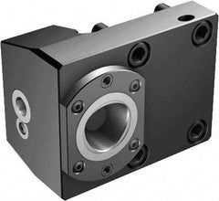 Sandvik Coromant - Right Hand Cut, C6 Modular Connection, Adapter/Mount Lathe Modular Clamping Unit - 63mm Square Shank Diam, 4.882" OAL, Through Coolant - Exact Tool & Supply