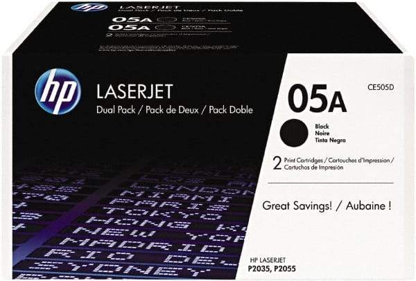 Hewlett-Packard - Black Toner Cartridge - Use with Laser Printers - Exact Tool & Supply