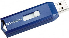 Verbatim - 8GB Blue Flash Drive - Use with Windows 2000, Windows XP, Vista, Windows 7, Mac OS 9.x or higher, Linux Kernel 2.6x or higher - Exact Tool & Supply
