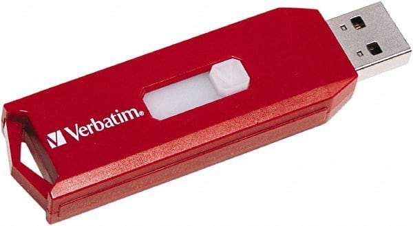 Verbatim - 16GB Red Flash Drive - Use with Windows Vista, 7 - Exact Tool & Supply