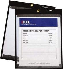 C-LINE - 25 Piece Black/Clear Shop Ticket Holder - 12" High x 9" Wide - Exact Tool & Supply
