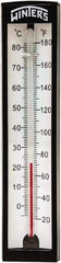 Winters - 20 to 180°F, Industrial Thermometer with Standard Thermowell - 2 Inch Immersion Length, 1-7/8 Inch Stem Length, 6 Inch Long, 1/2 Inch Thread - Exact Tool & Supply