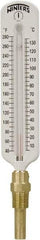 Winters - 40 to 280°F, Industrial Thermometer with Standard Thermowell - 1 Inch Immersion Length, 2 Inch Stem Length, 11 Inch Long, 1/2 Inch Thread - Exact Tool & Supply