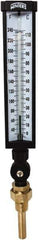 Winters - 30 to 240°F, Industrial Thermometer with Standard Thermowell - 3 Inch Immersion Length, 3-1/2 Inch Stem Length, 17 Inch Long, 3/4 Inch Thread - Exact Tool & Supply