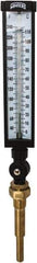 Winters - 30 to 240°F, Industrial Thermometer with Standard Thermowell - 5 Inch Immersion Length, 6 Inch Stem Length, 20 Inch Long, 3/4 Inch Thread - Exact Tool & Supply