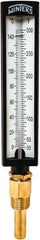 Winters - 30 to 300°F, Industrial Thermometer with Standard Thermowell - 2 Inch Immersion Length, 1.825 Inch Stem Length, 10 Inch Long, 1/2 Inch Thread - Exact Tool & Supply
