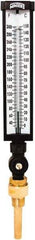 Winters - 30 to 300°F, Industrial Thermometer with Standard Thermowell - 3 Inch Immersion Length, 3-1/2 Inch Stem Length, 17 Inch Long, 3/4 Inch Thread - Exact Tool & Supply