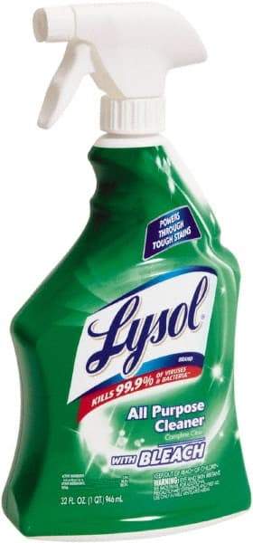 Lysol - 32 oz Spray Bottle All-Purpose Cleaner - Liquid, Cleaner with Bleach, Disinfectant, Chlorine - Exact Tool & Supply