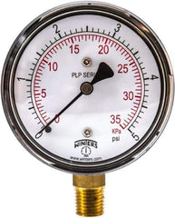 Winters - 5 psi, Pressure Test Gauge and Calibrator - 2-1/2 Inch Diameter - Exact Tool & Supply