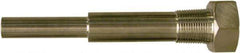 Winters - 6-3/4 Inch Overall Length, 3/4 Inch Thread, 304 Stainless Steel Thermowell - 5 Inch Insertion Length - Exact Tool & Supply