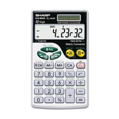 Victor - Calculators; Type: Handheld ; Type of Power: Battery; Solar ; Display Type: 10-Digit LCD ; Color: Black; Gray ; Display Size: 13mm ; Width (Decimal Inch): 2.7200 - Exact Tool & Supply