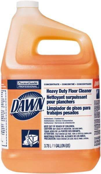 Dawn - 1 Gal Bottle Cleaner - Use on Vinyl Composite Tile (VCT), Vinyl Tile, Linoleum, Laminate Surfaces, Glass, Cement, Concrete, Ceramic Tile, Terra Cotta, Terrazzo, Quarry Tile - Exact Tool & Supply