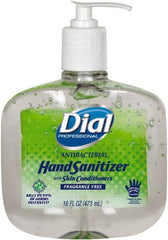 Dial - 8 Pack 16 oz Pump Bottle Gel Hand Sanitizer - Exact Tool & Supply