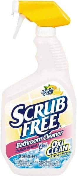 Arm & Hammer - 32 oz Spray Bottle Liquid Bathroom Cleaner - Lemon Scent, Soap Scum Remover - Exact Tool & Supply
