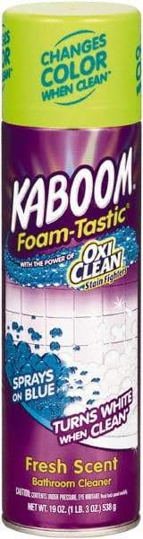 Kaboom - 19 oz Can Foam Bathroom Cleaner - Fresh Scent, Nonacidic, General Purpose Cleaner - Exact Tool & Supply